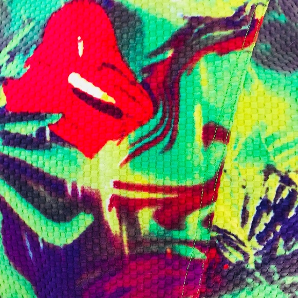 DEBRA C BEVERLY HILLS Chic TROPICAL Floral Jacket S - Picture 5 of 8